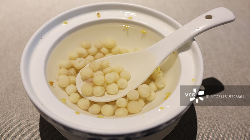 鸡头米桂花糖水图片素材