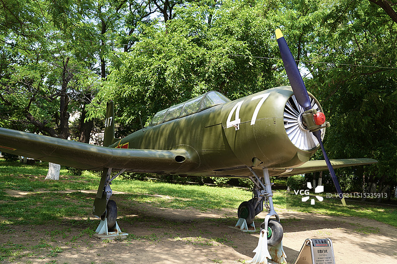 辽宁沈阳市沈飞航空博览园初教6飞机图片素材