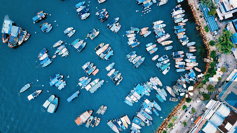 香港长洲岛航拍图片素材