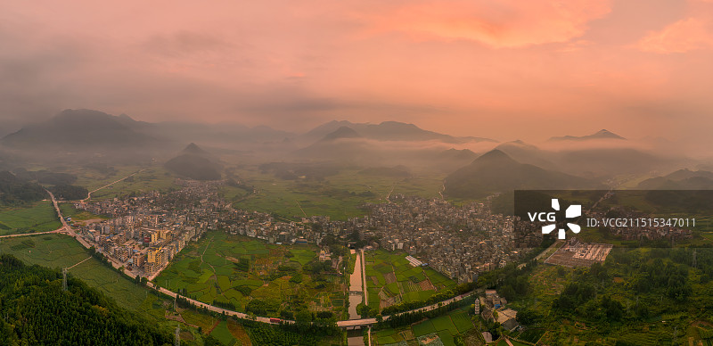 清远市连州市丰阳镇晨曦图片素材