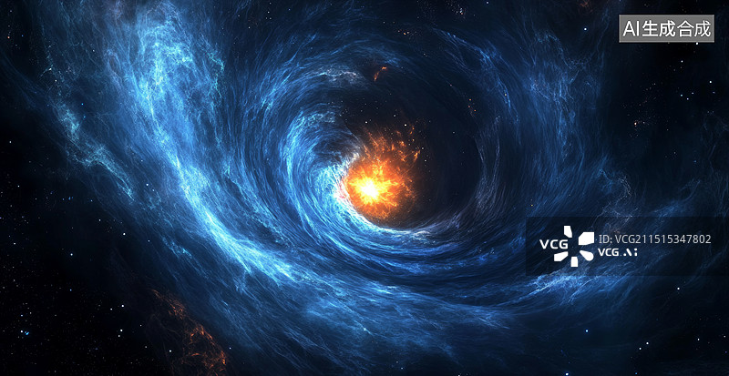 【AI数字艺术】黑洞的吸引力图片素材
