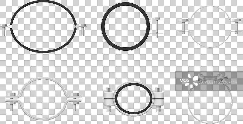 钢制软管管夹图片素材