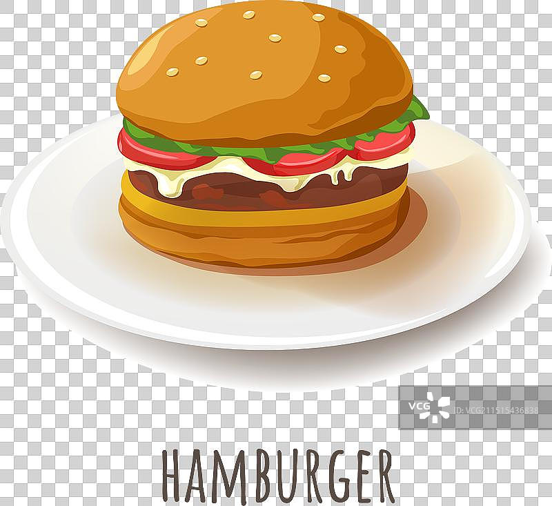 美味的奶酪肉汉堡图片素材