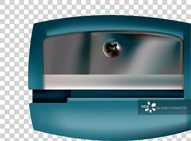 逼真的彩色木制卷笔刀模型图片素材