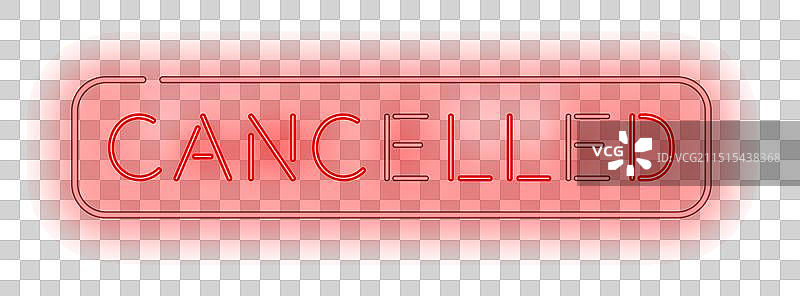 取消霓虹灯标志图片素材