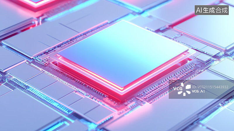 【AI数字艺术】未来科技大数据芯片背景图图片素材