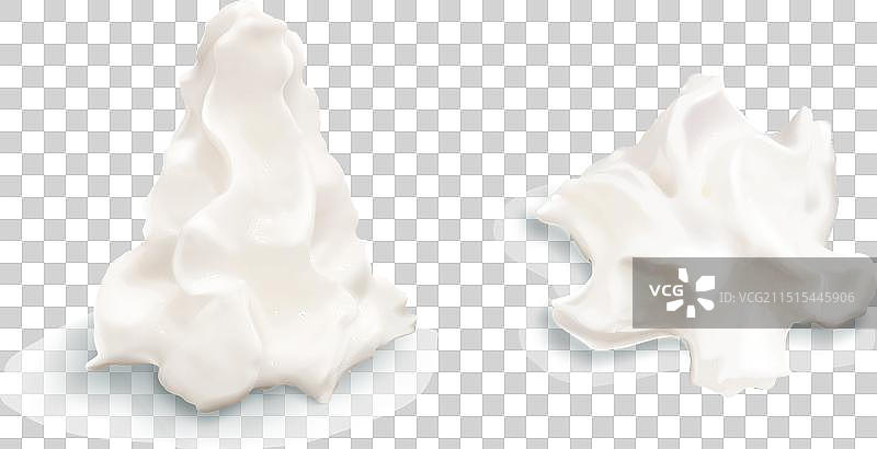 搅打奶油漩涡合集图片素材