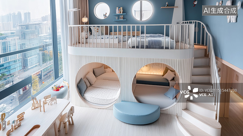 【AI数字艺术】现代医院内部场景图片素材