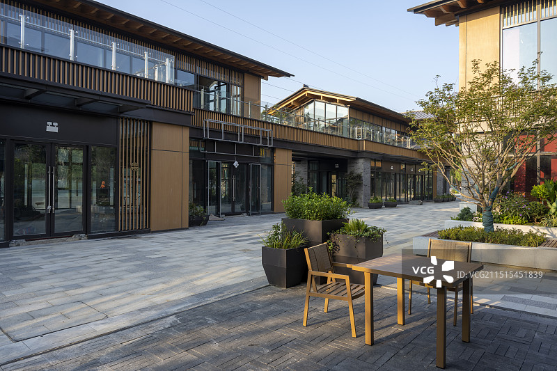 襄阳襄水街生态艺术街区城市建筑旅游风光图片素材