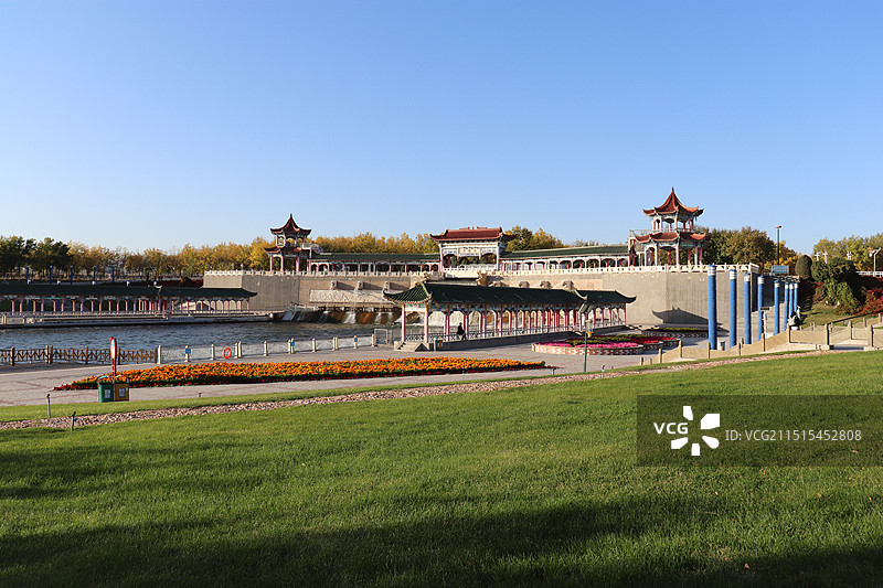 克拉玛依河景区图片素材