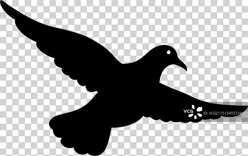 国庆节节庆鸽子白鸽免抠元素剪影2图片素材