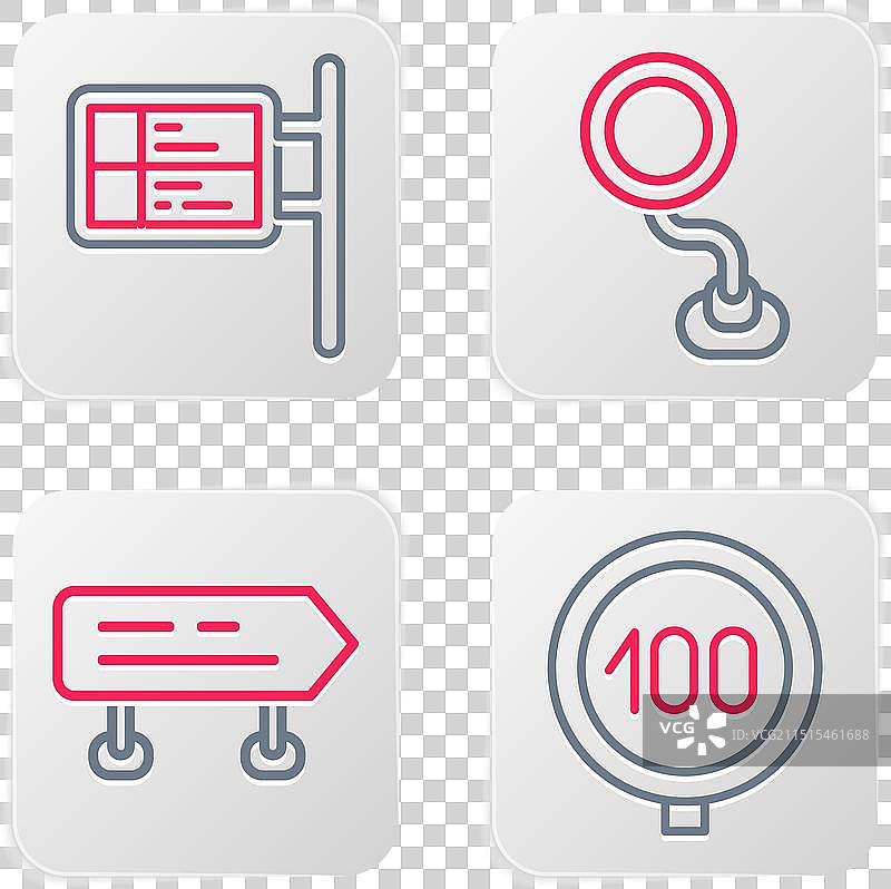 限速交通路标和公共汽车图片素材