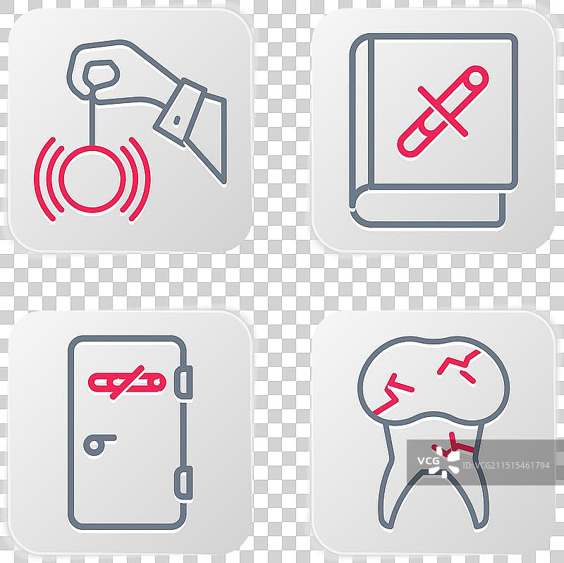 龋齿牙齿与禁烟区书籍图片素材