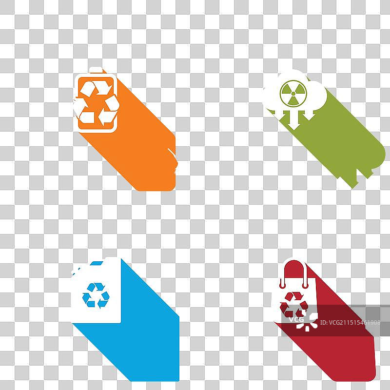 电池、回收标志和酸雨素材图片素材