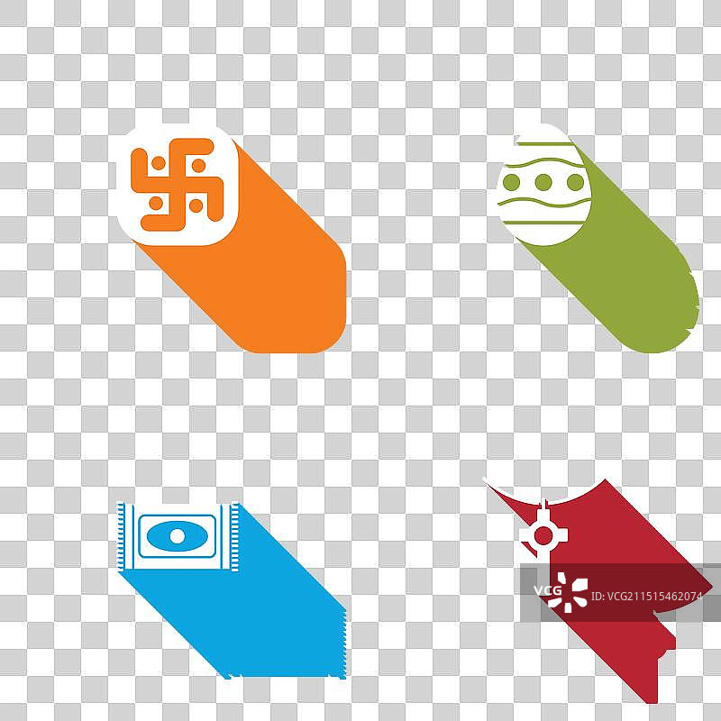 耆那教复活节彩蛋传统地毯图片素材