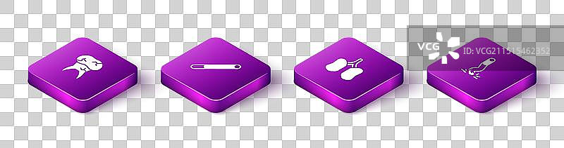 2.5D龋齿香烟肺部套装图片素材