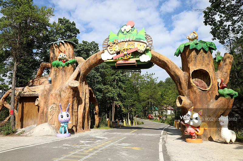 重庆市云阳县的4A级景区清水岐山草原岐山草场图片素材