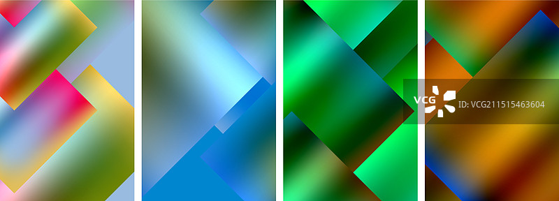 金属光泽方形概念海报图片素材