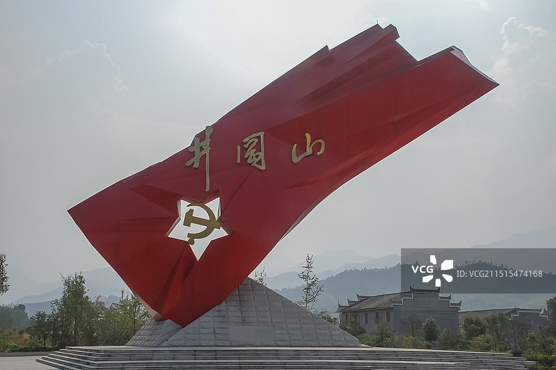 井冈山红旗图片素材