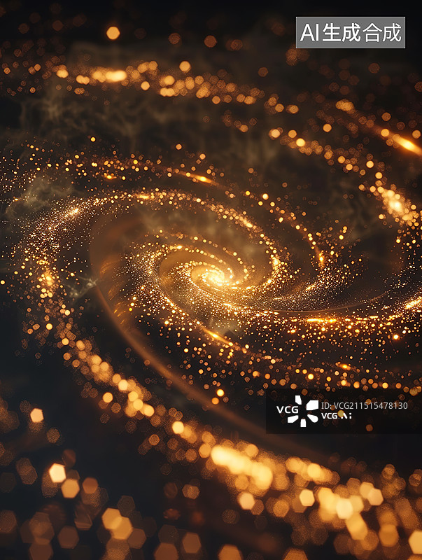 【AI数字艺术】宇宙星云漩涡流动抽象科技背景图片素材