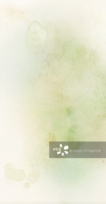 清新绿色水彩水渍背景—国画古风水墨国风肌理背景图片素材