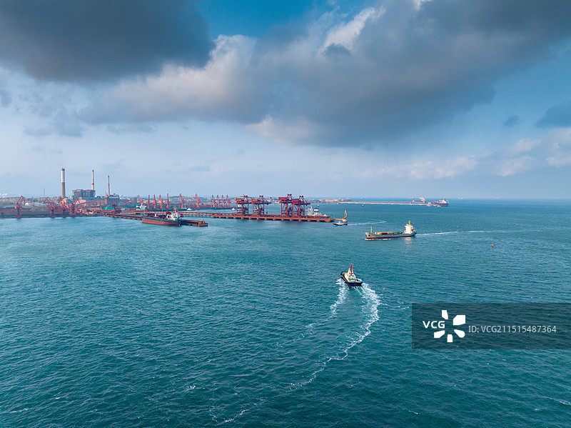 青岛港口码头图片素材