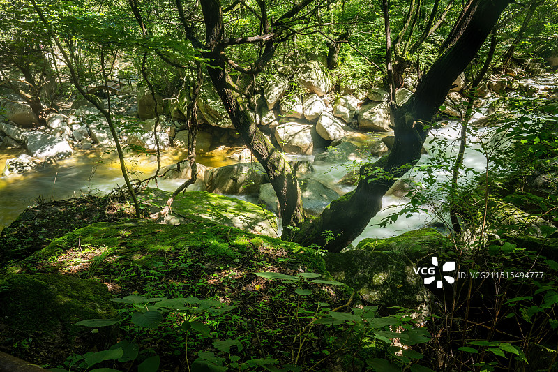 河南省洛阳市栾川县叫河镇天河大峡谷景区风光图片素材