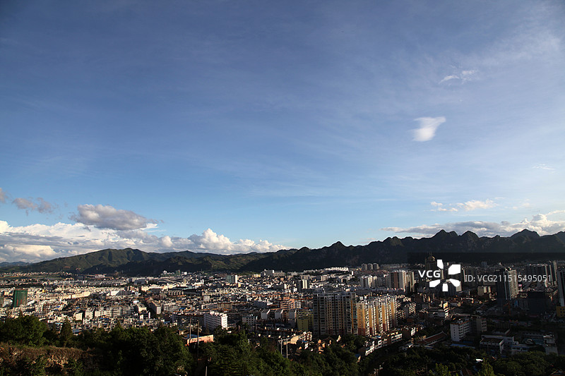 云南省文山州城市风光图片素材