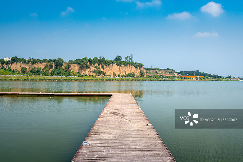 石川河湿地公园 西安市阎良区图片素材