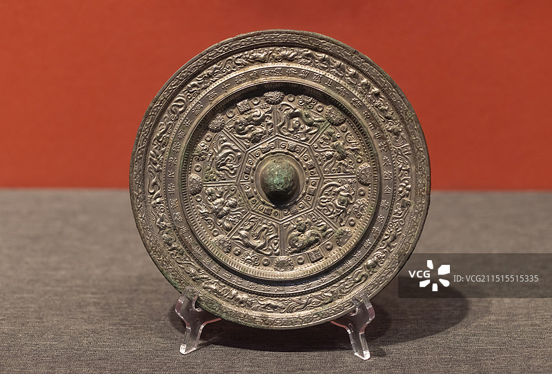 四神“仁寿”镜 隋 1978年咸阳市永寿县出土 陕西历史博物馆图片素材