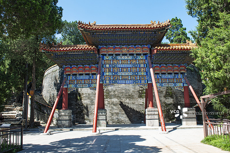 北京东城，北海公园，白塔。图片素材