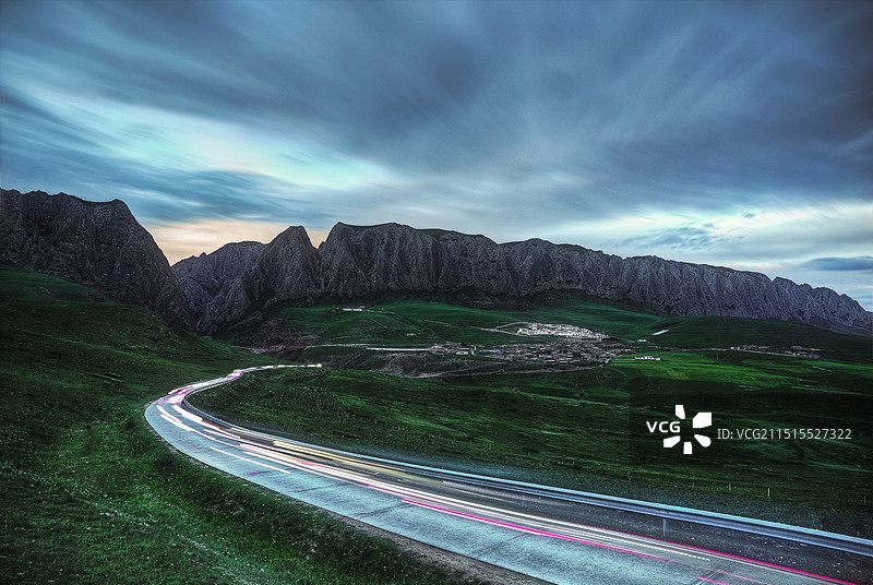 甘肃甘加秘境风景图片素材