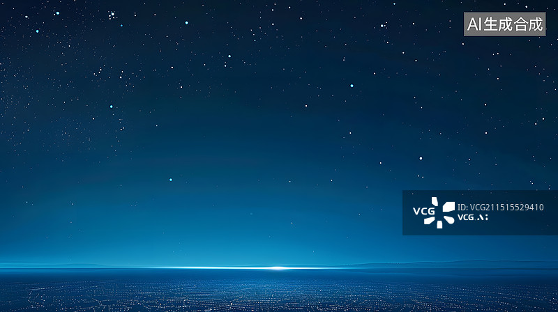 【AI数字艺术】高空中的云景与星空图片素材