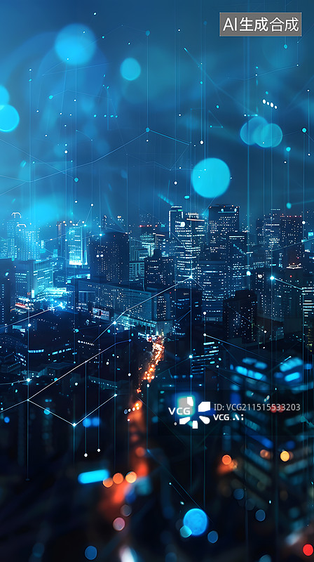 【AI数字艺术】城市建筑背景图片素材