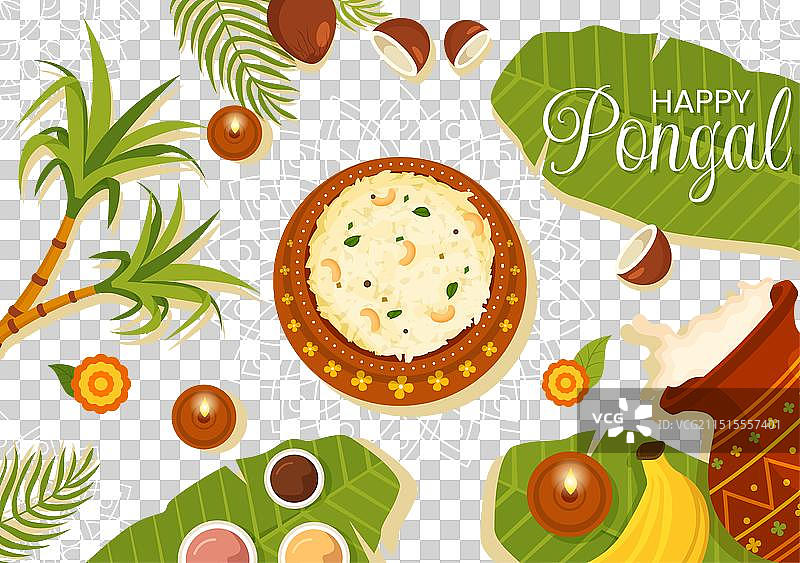 印度泰米尔纳德邦传统庞格尔节图片素材