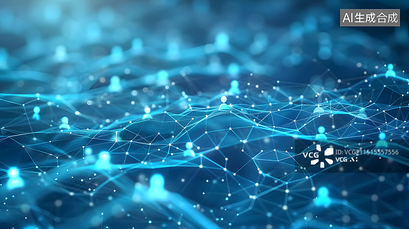 【AI数字艺术】未来网络科技与人类社会生活概念背景图图片素材