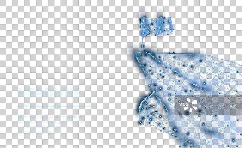 山地低多边形攀登者图片素材