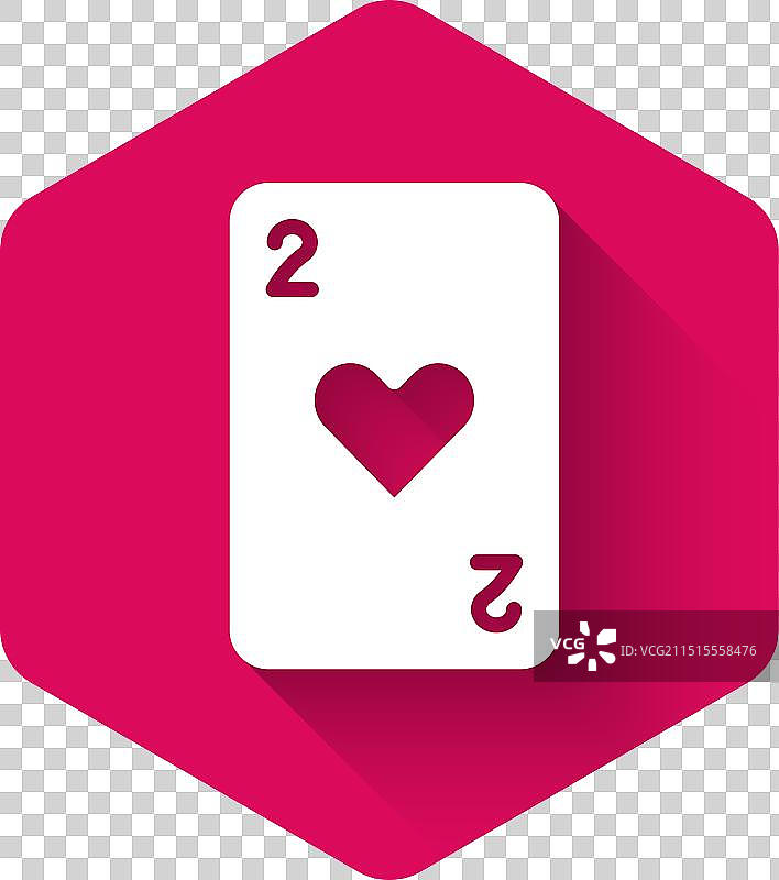 带有红桃符号的白色扑克牌图片素材