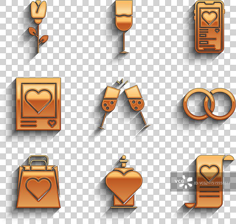 香槟酒瓶与爱情药水图片素材