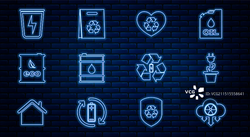 线条元素：酸雨、放射性云、电线图片素材