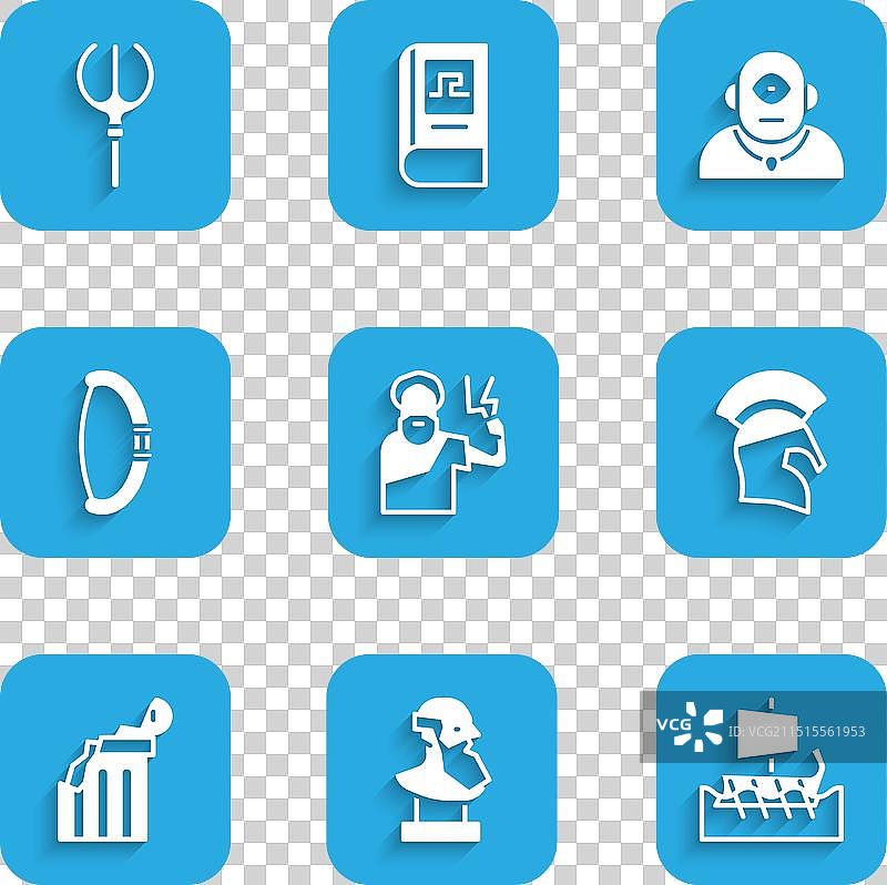 宙斯古代半身像雕塑图片素材