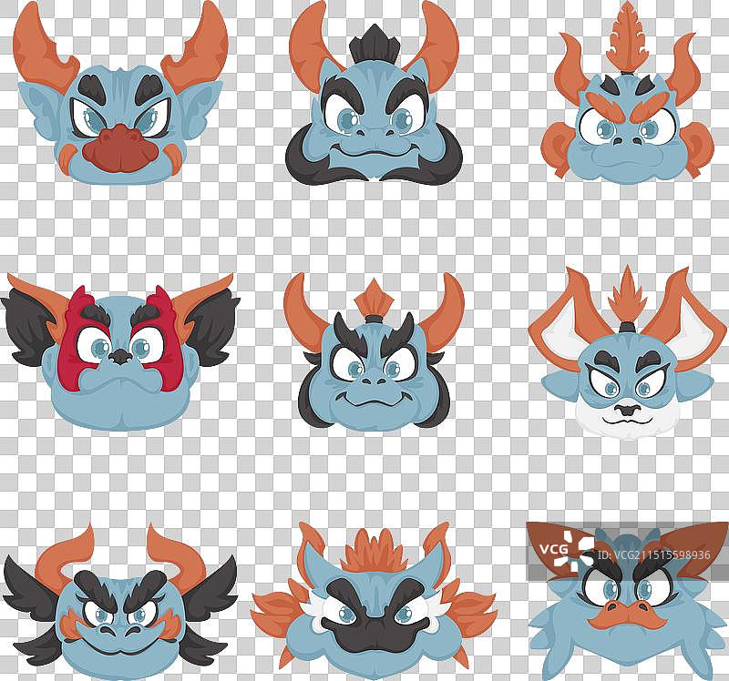 神秘童话人物面孔大合集图片素材