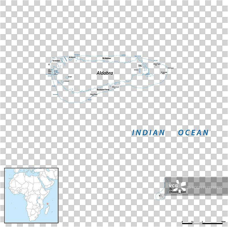 阿尔达布拉环礁地图图片素材
