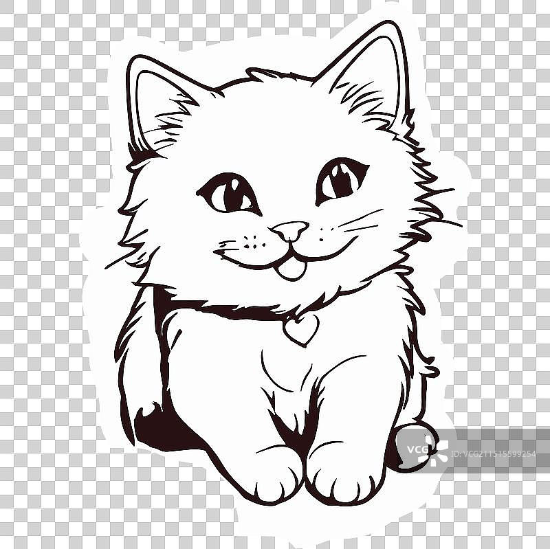 快乐的猫图片素材