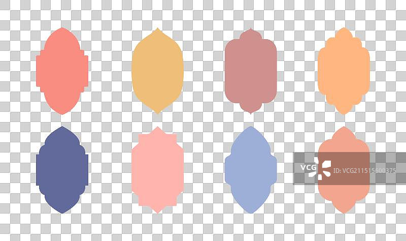 东方伊斯兰风格窗框拱门图片素材