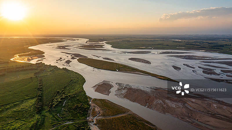 郑州桃花峪黄河风光湿地绿色图片素材