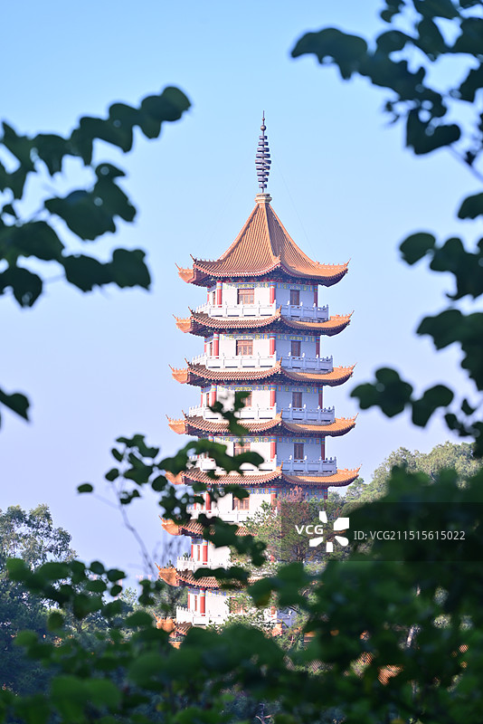 梧州白云山万佛塔图片素材