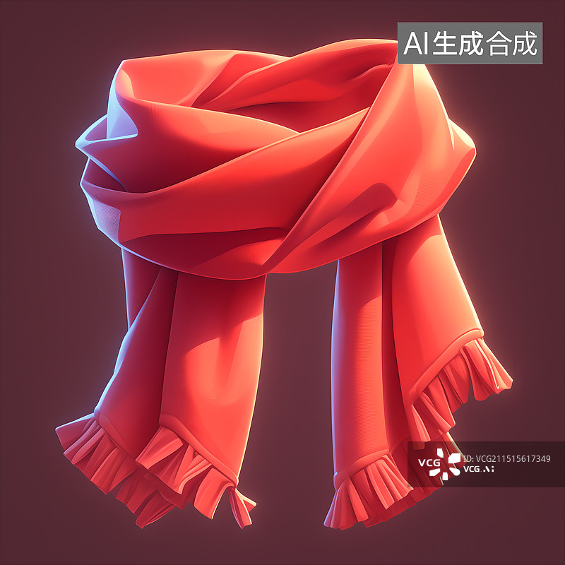 【AI数字艺术】3D围巾图片素材