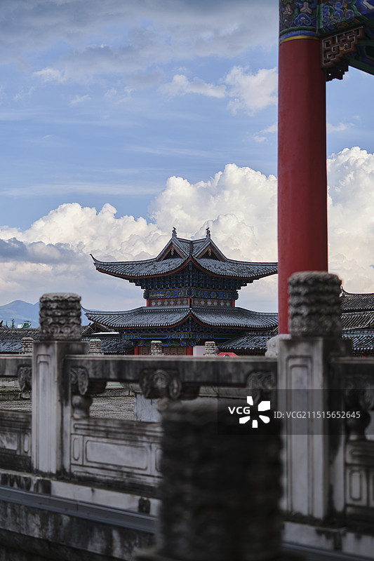 丽江古城木府图片素材
