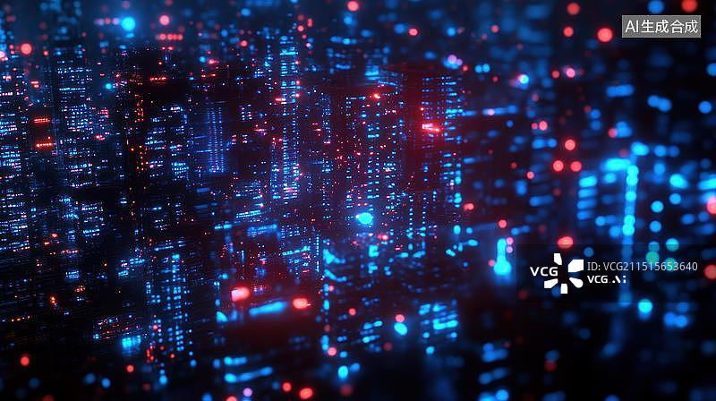 【AI数字艺术】未来科技霓虹光背景图片素材